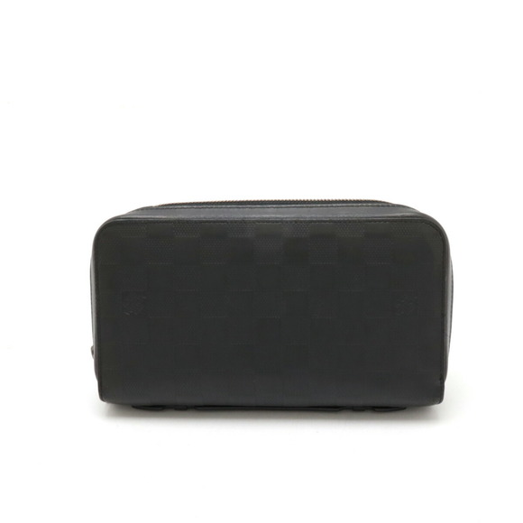 LOUIS VUITTON Damier Infini Zippy XL Second Bag Clutch Leather Onyx Black Men... - Picture 2 of 9